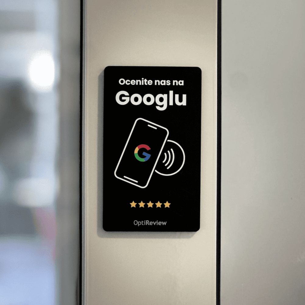 Google Review samolepilna NFC ploščica